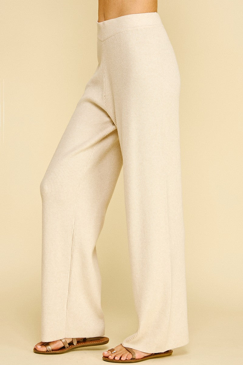 Knit Sweater Pants - Oatmeal