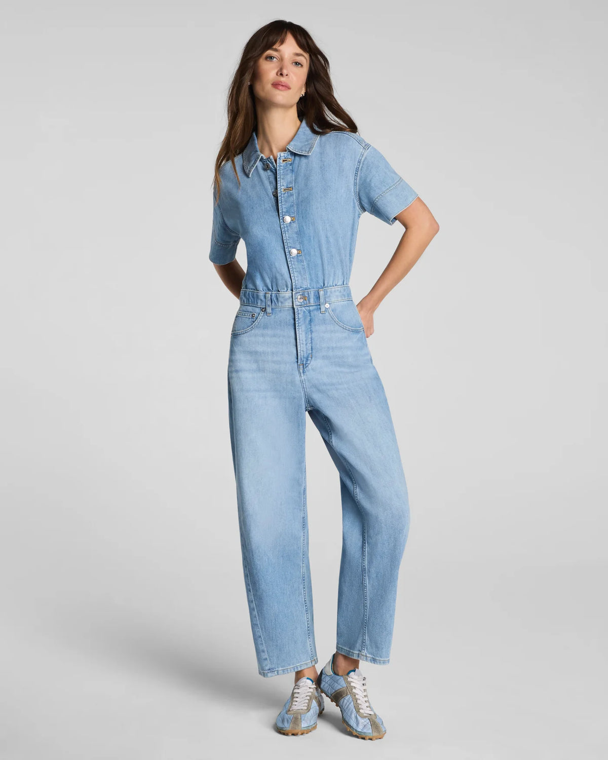 SPANXsupersmooth® Denim Barrel Leg Jumpsuit