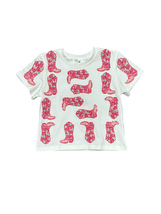 Sequin Cowgirl Tee