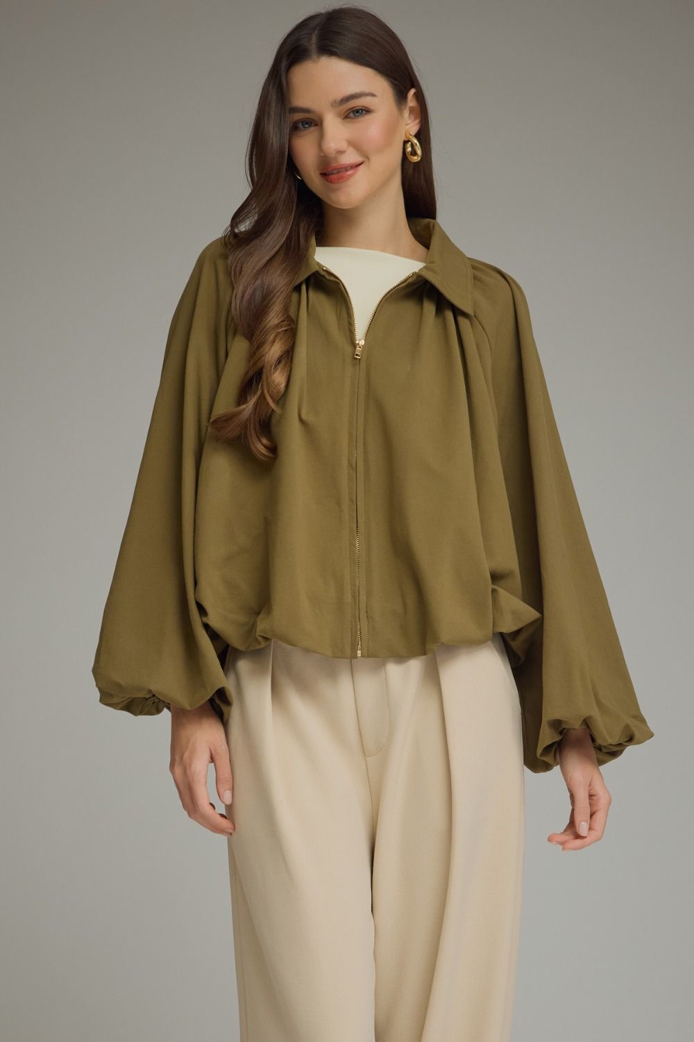 Olive Mid Weight Jacket