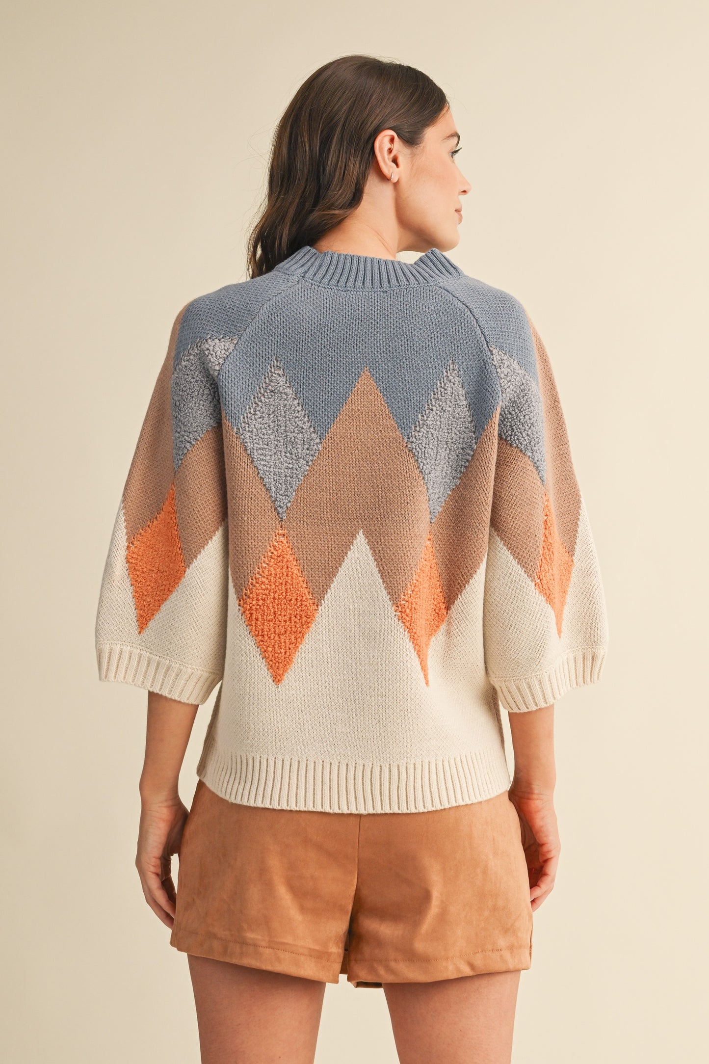 Denim Blue Multi Sweater