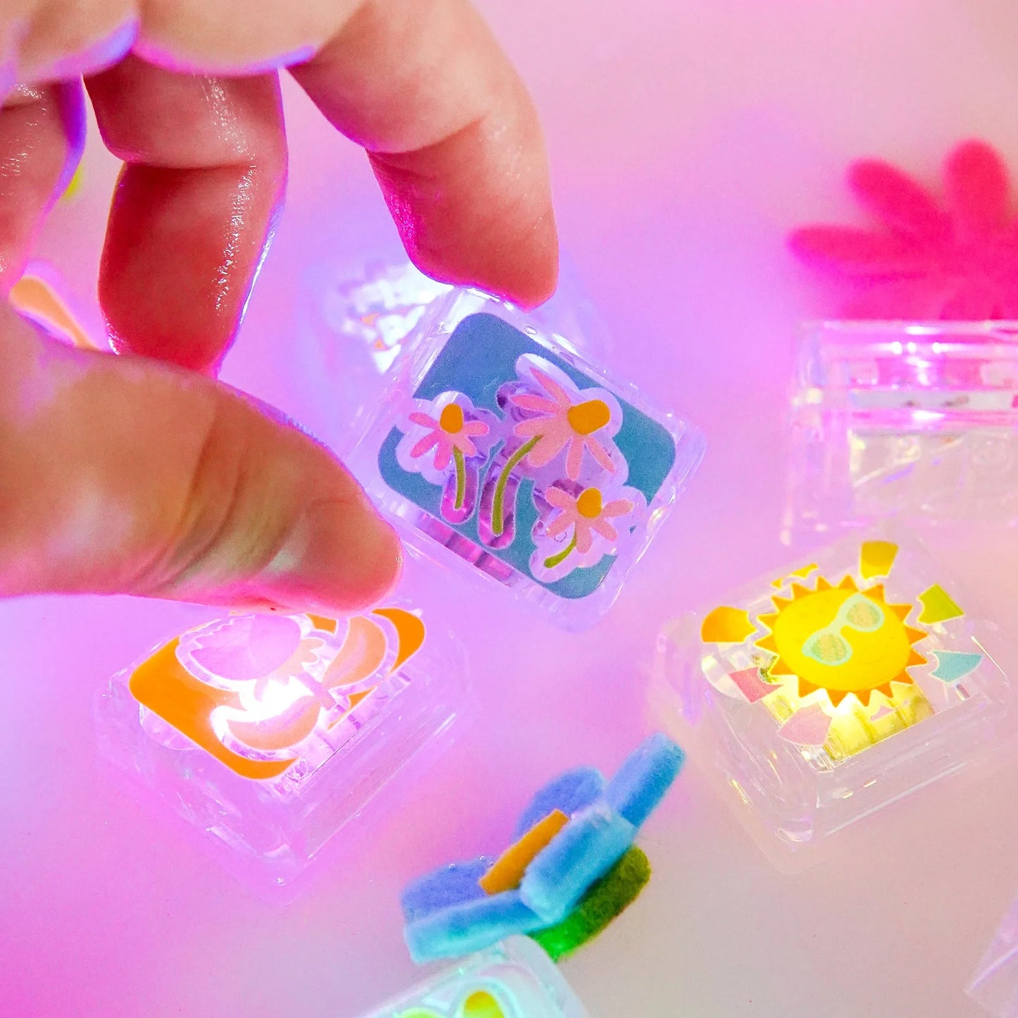 Flower Light-Up Cubes 6-Pack