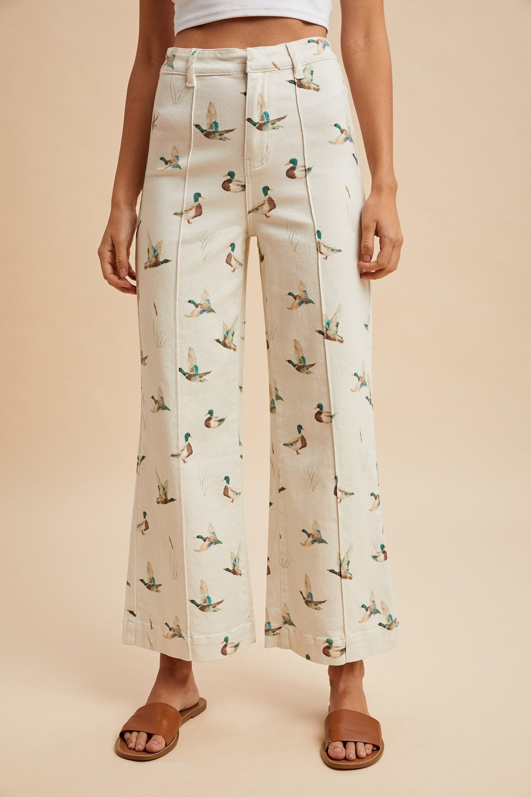 Mallard Duck Print Jeans