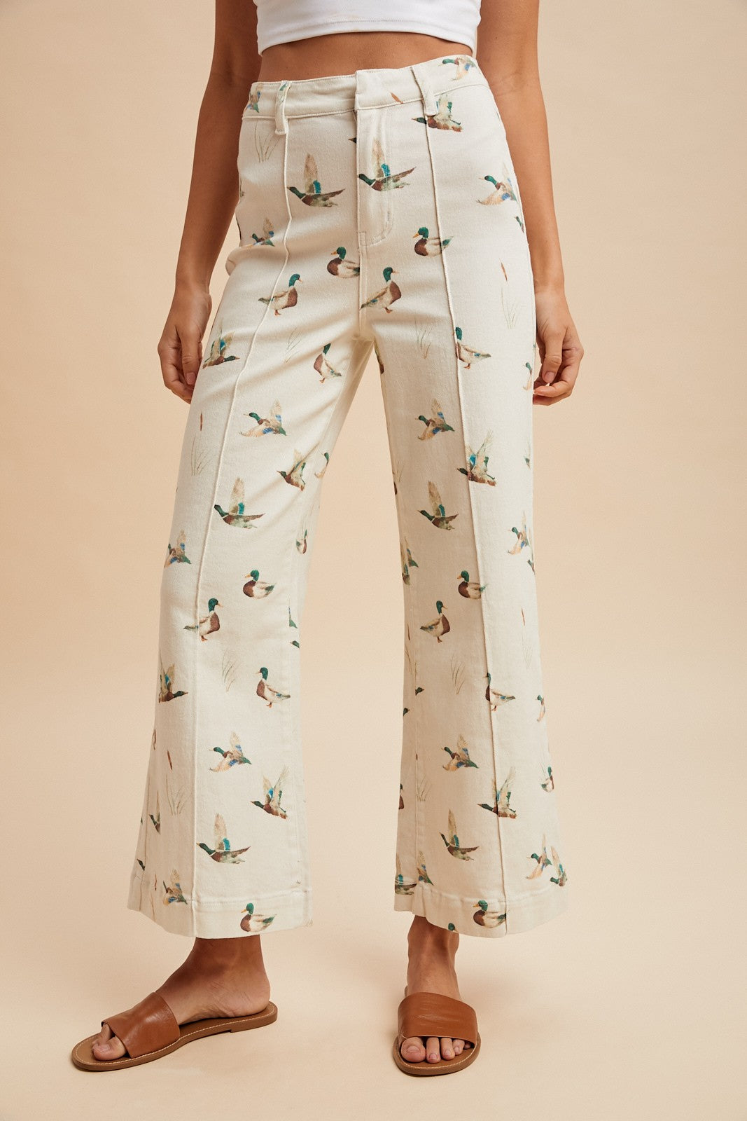 Mallard Duck Print Jeans