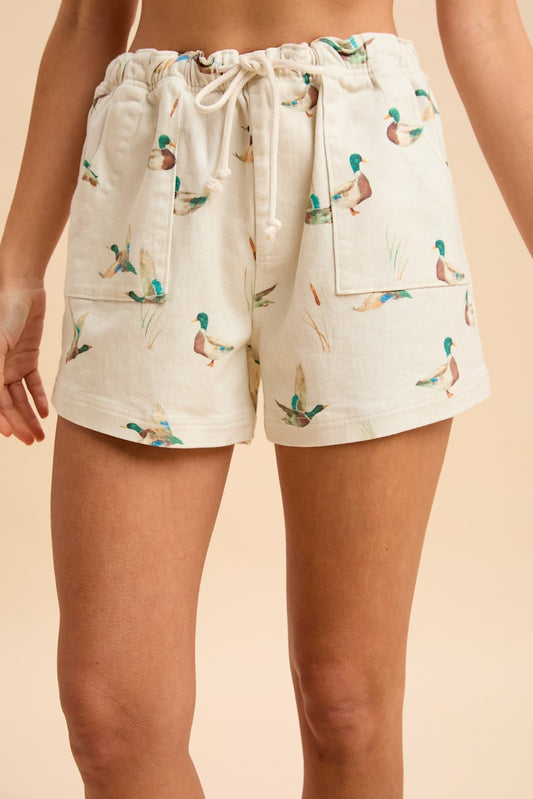 Drawstring Duck Shorts