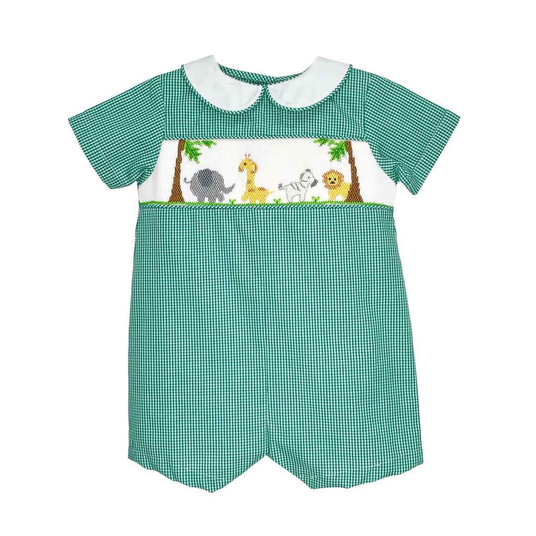 Smocked Safari Animal Romper