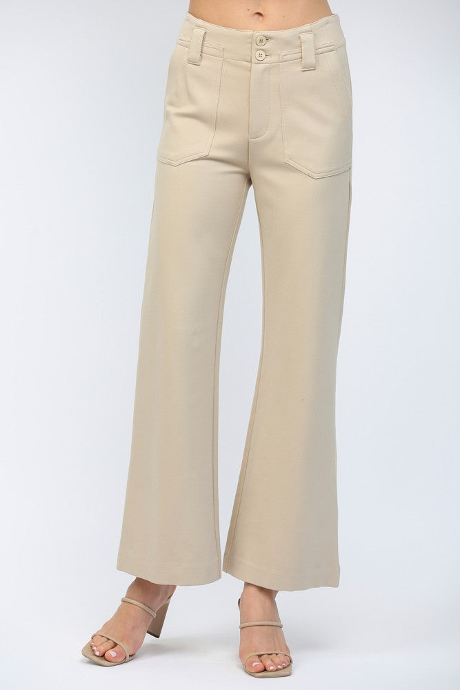 High Waisted Wide Leg Pant