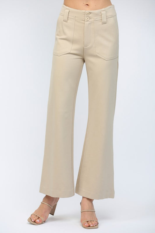 High Waisted Wide Leg Pant