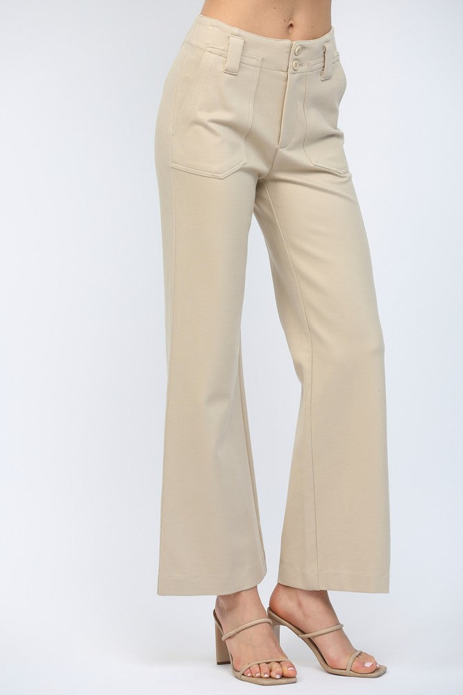 High Waisted Wide Leg Pant