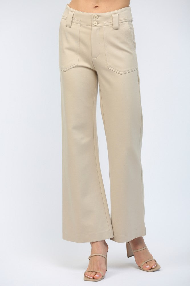 High Waisted Wide Leg Pant