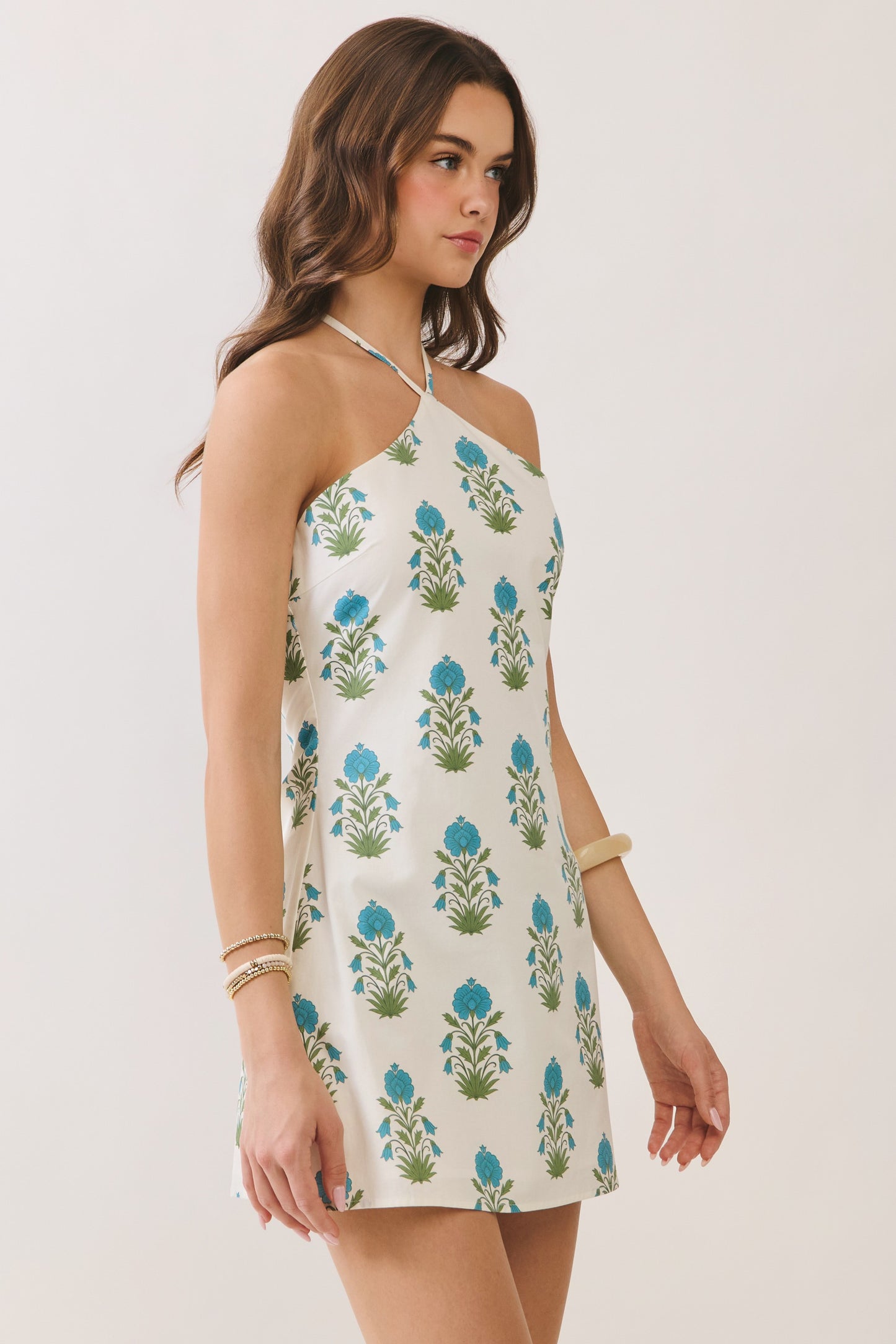 Halter Print Dress