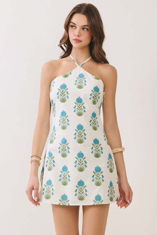 Halter Print Dress