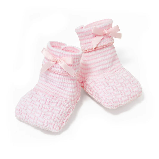Color Knit Booties