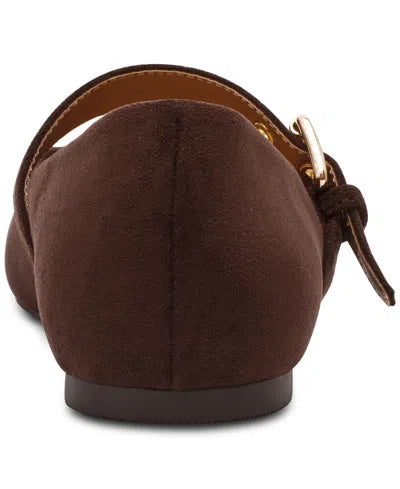 Mulaney Mary Jane Buckle Flat - Brown