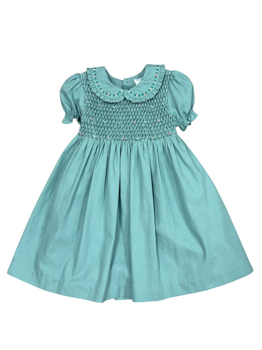 Green Garden Full Smock Dress