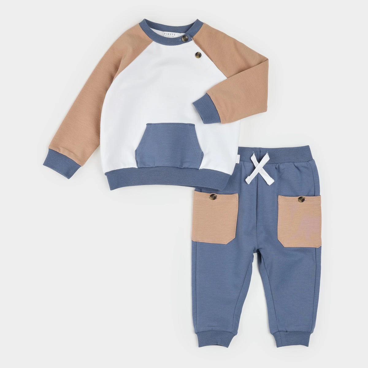 Mocha & Indigo Color Block Set