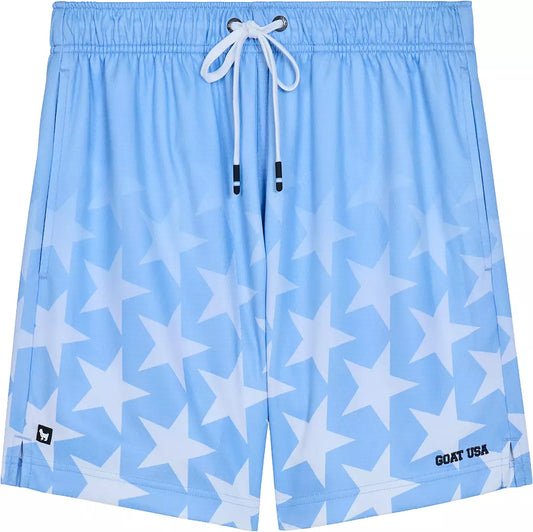 Star Ombre Carolina Blue Mesh Short