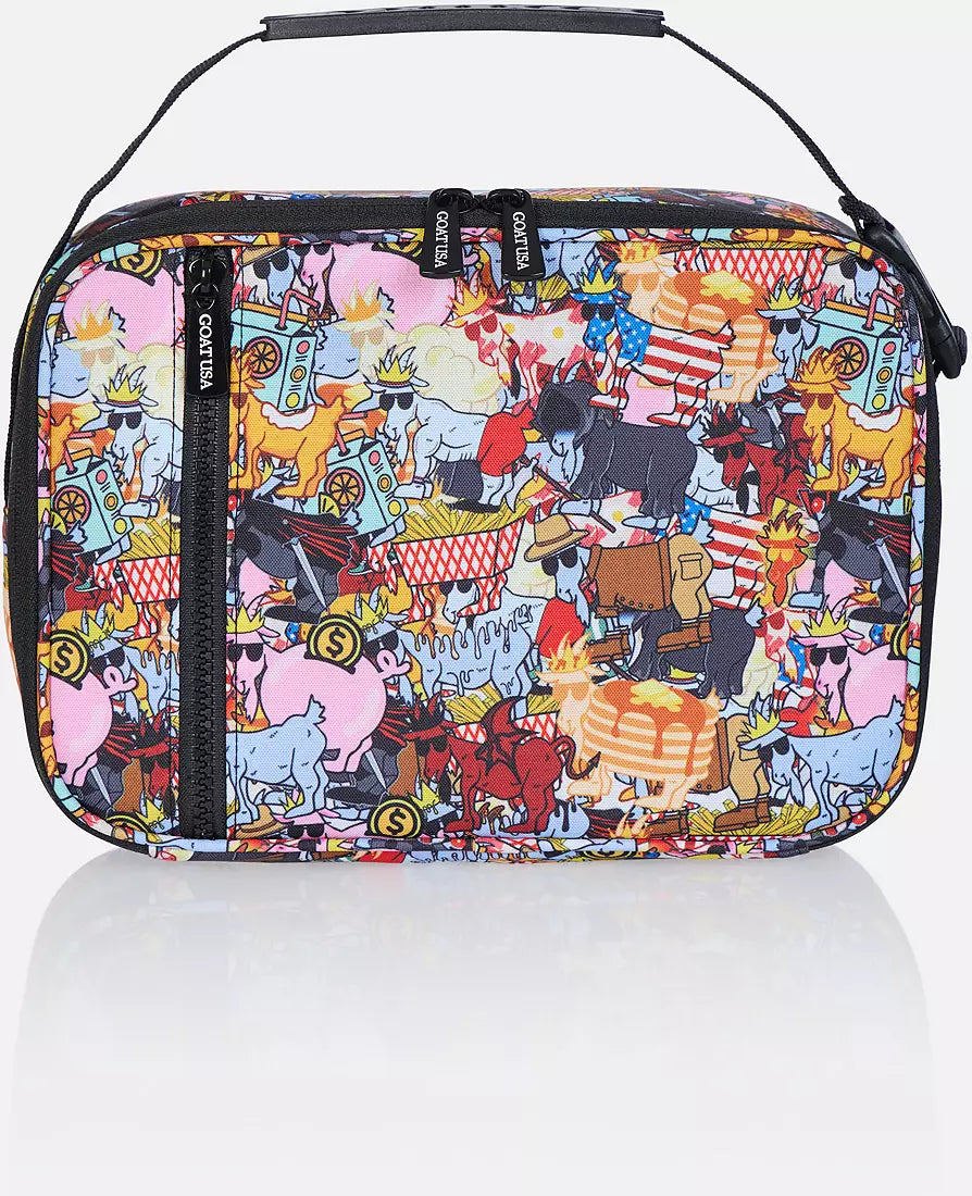 Multi Goat Sticker Lunch Box