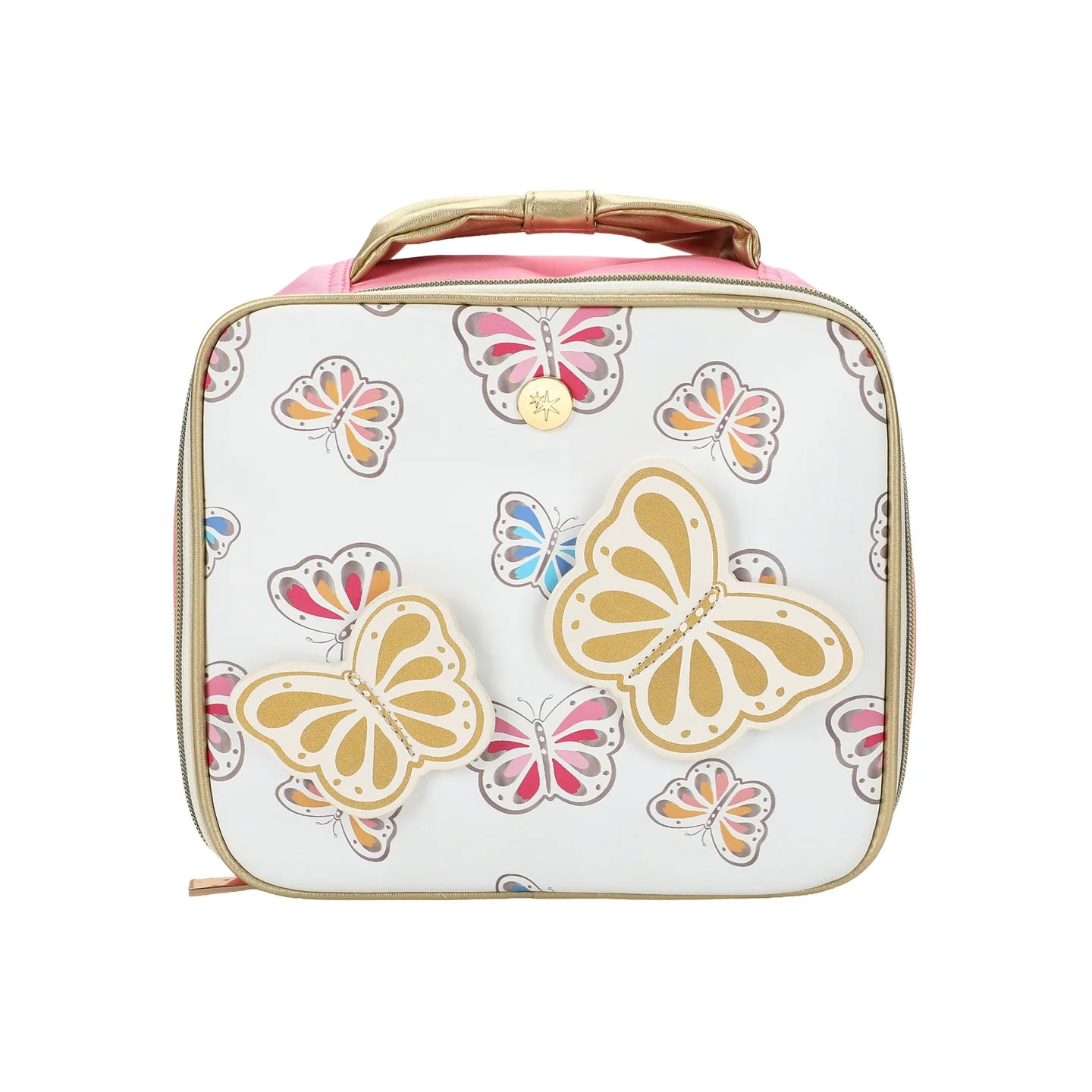 “Take flight” Gold Butterfly Insulated Lunch Box