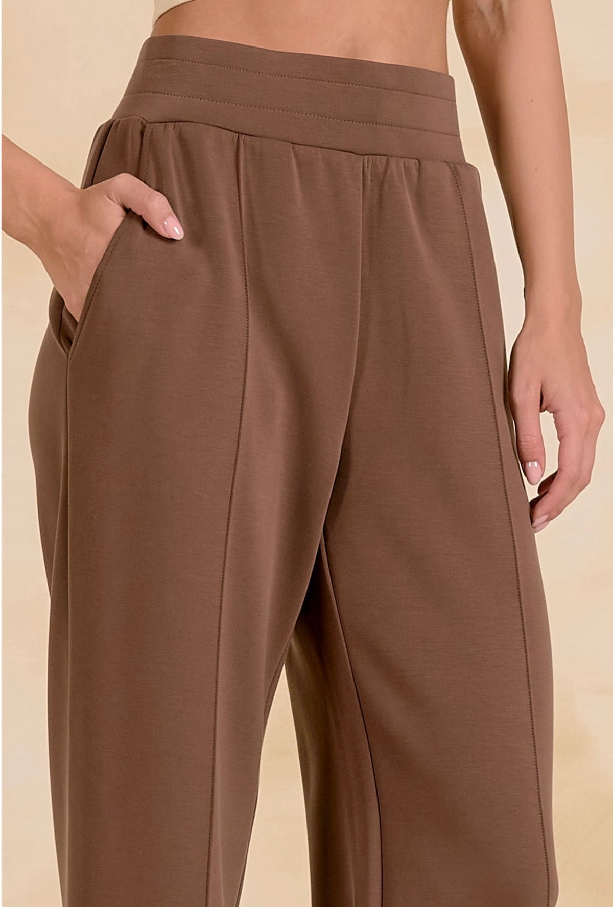 Light Brown Pull On Pant