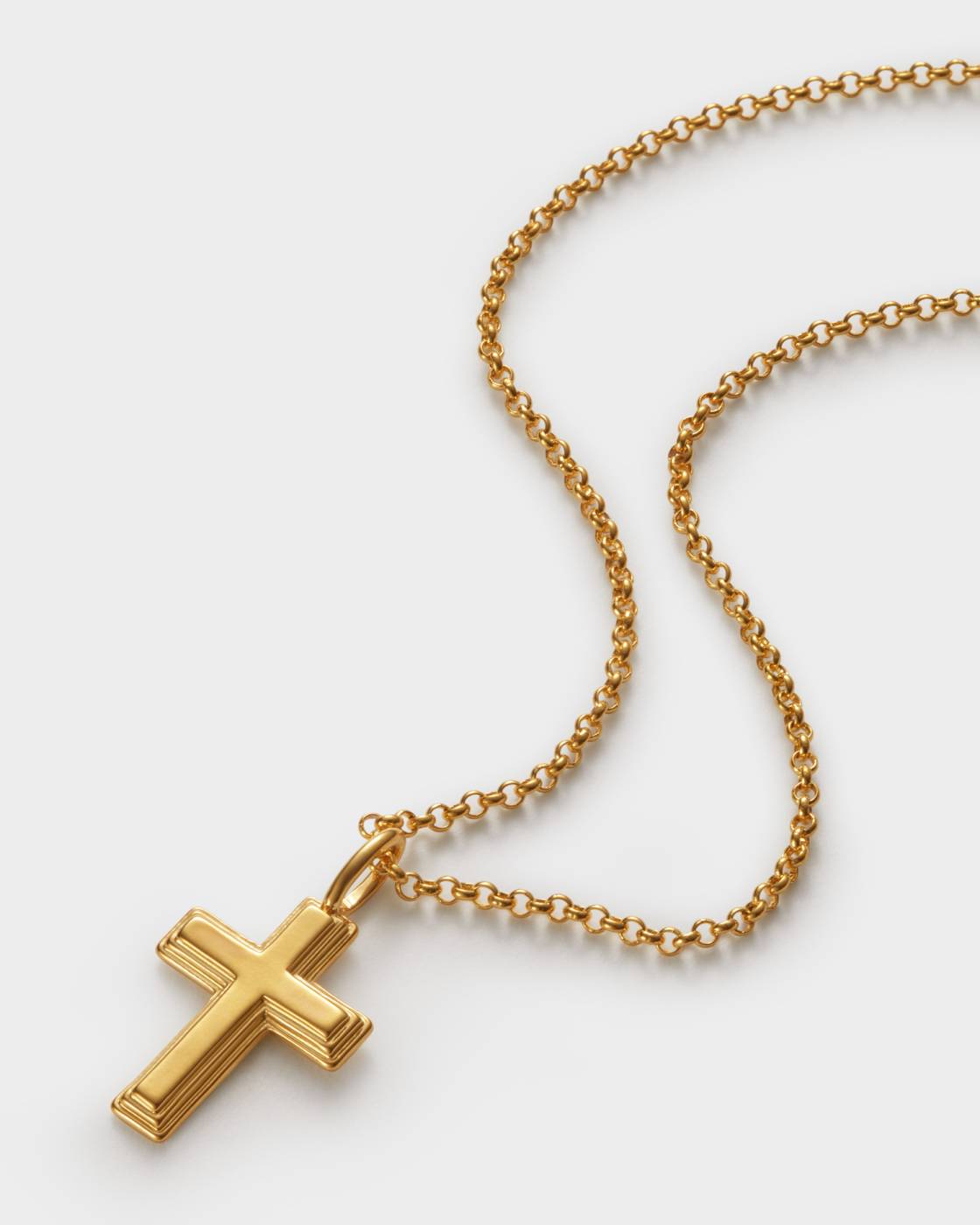 Cross Waterproof Gold Necklace