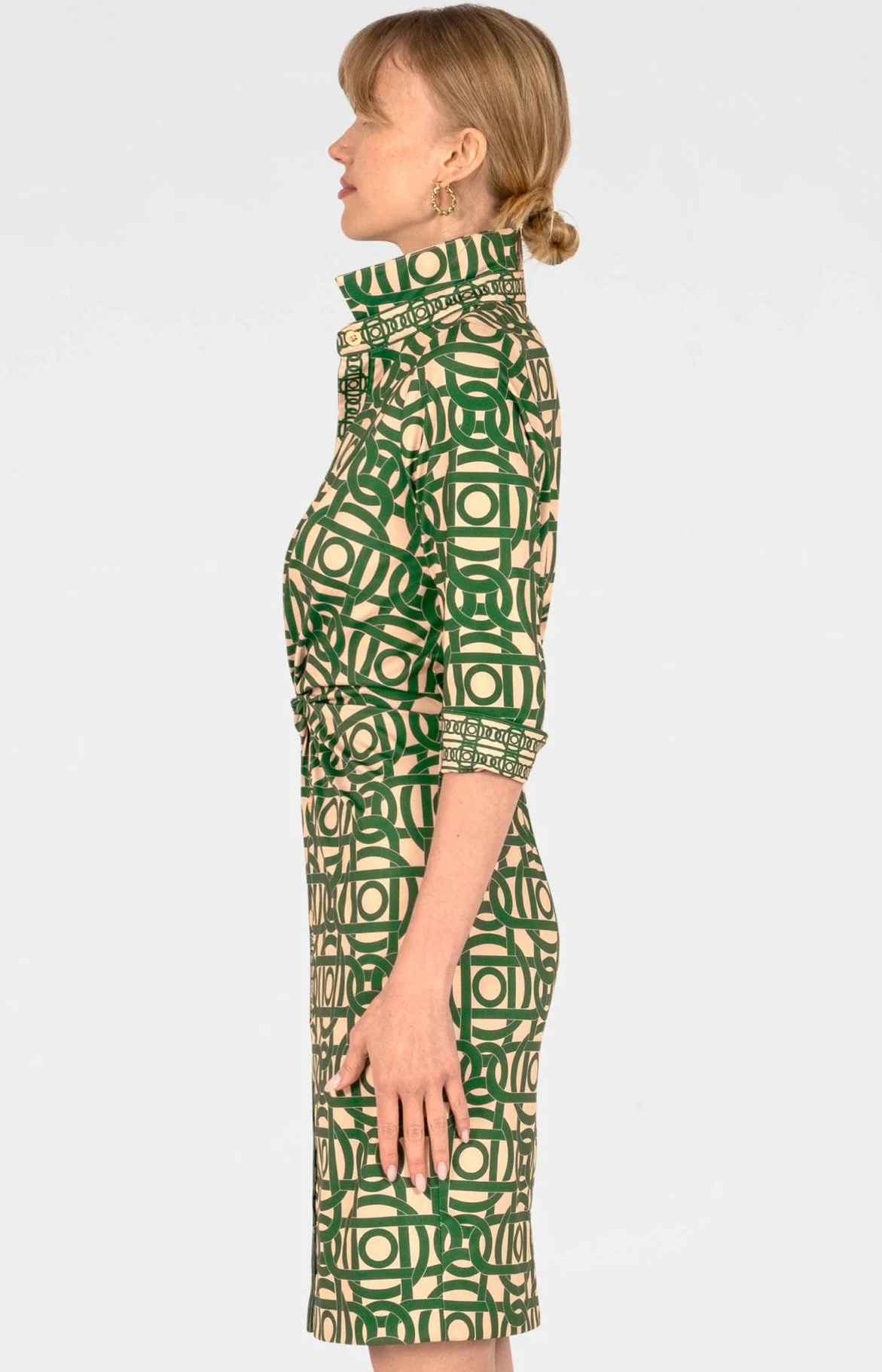 Twist and Shout Aubazine Dress in Forrest