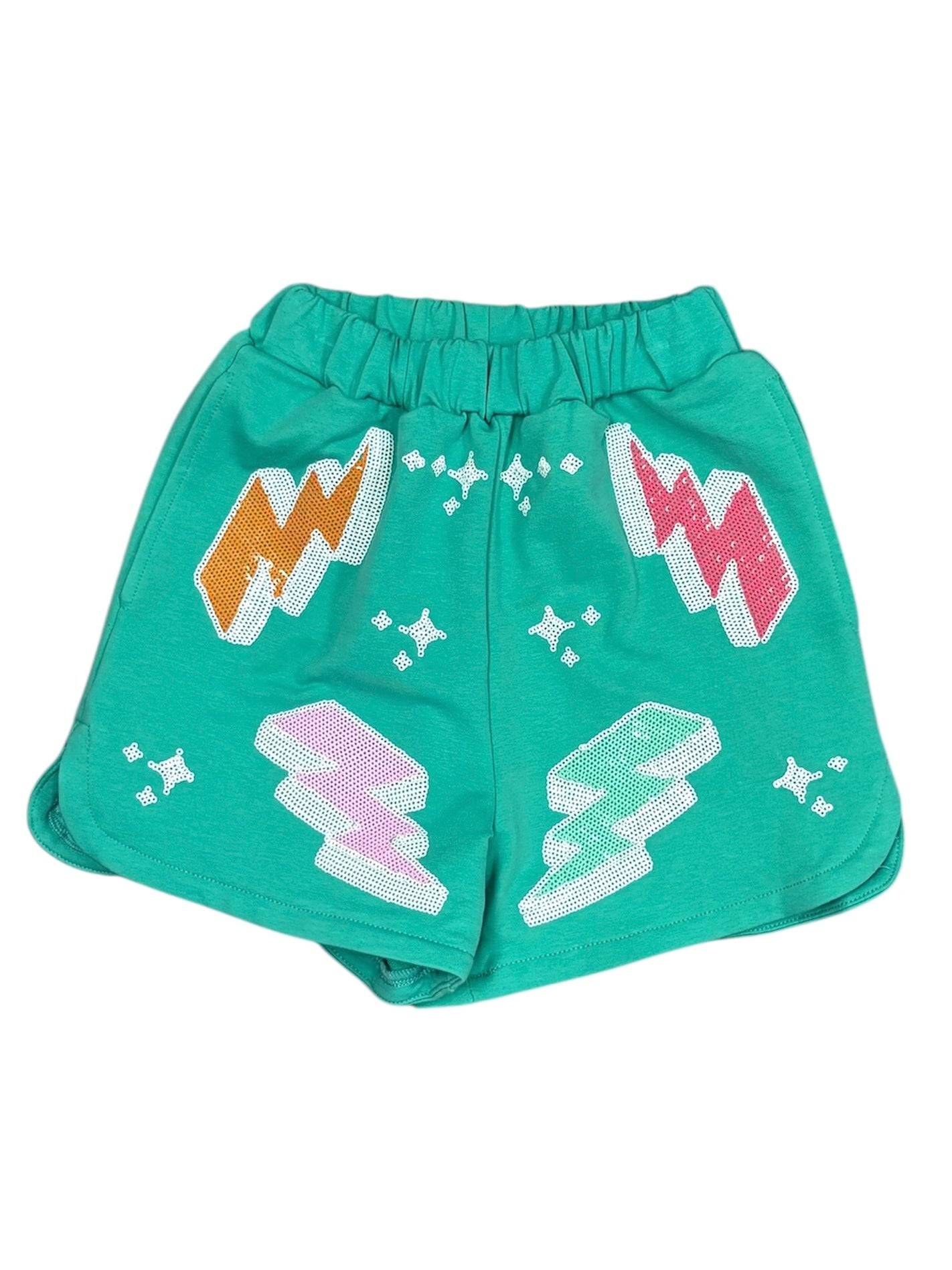 Green Sequin Lightening Bolt Set