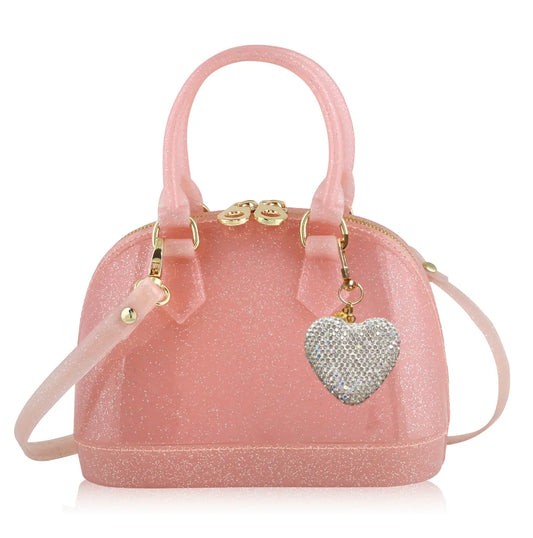 Cate Light Pink Sparkle Purse