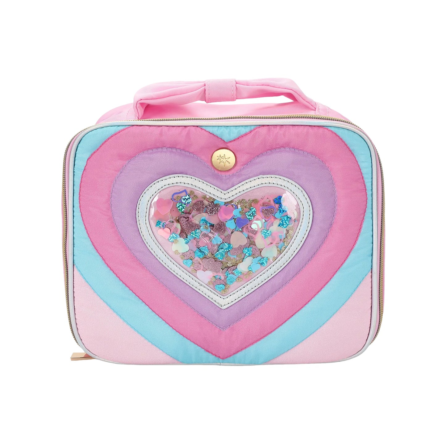 “Taylor” Confetti Heart Insulated Lunch Box