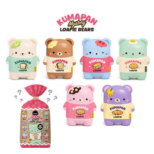 Kumapan Mystery Loafie Bears Slow Rise Squishy Toy