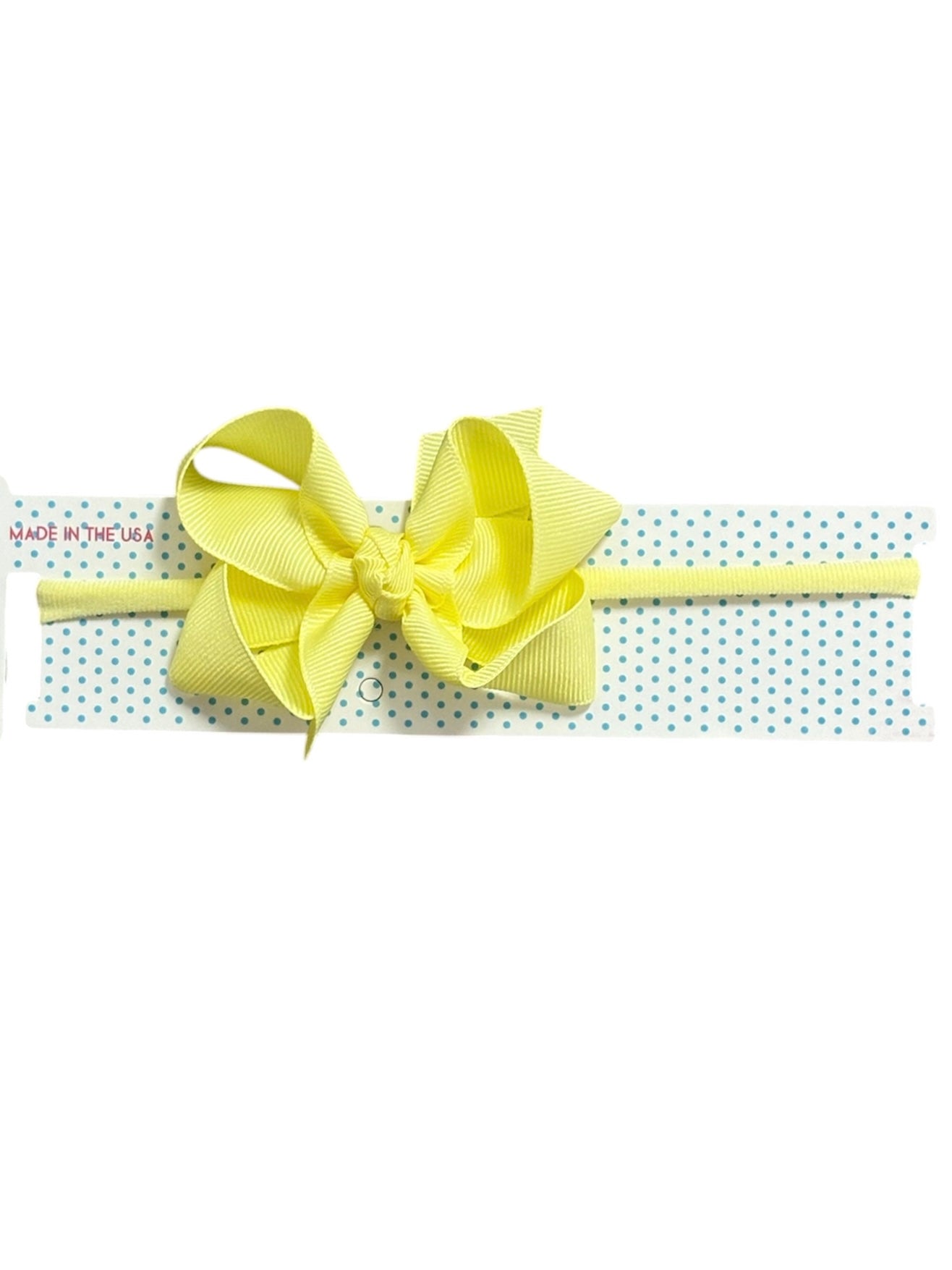 Light Yellow 3.5" Headband Bow