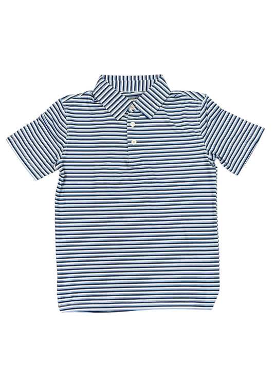 Navy/Blue/White Stripe Polo