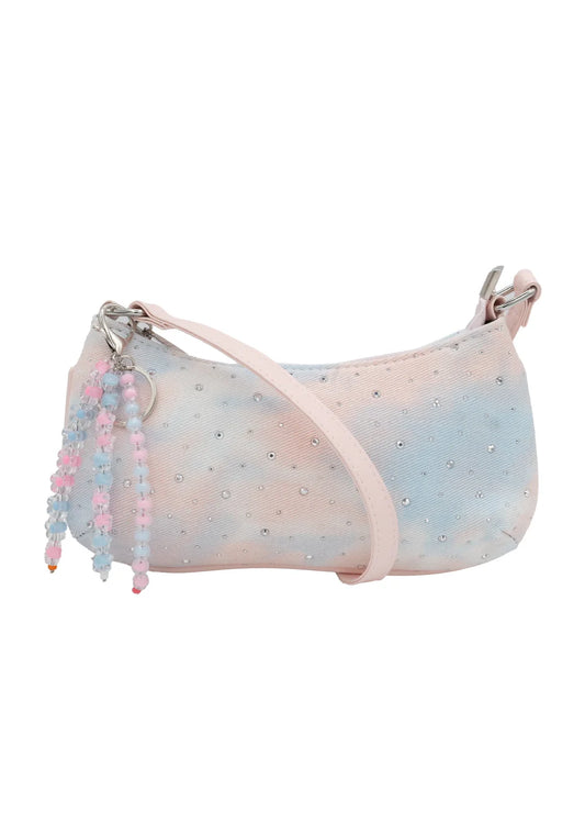 Tye Dye Crystal Charm Bag w/ Strap