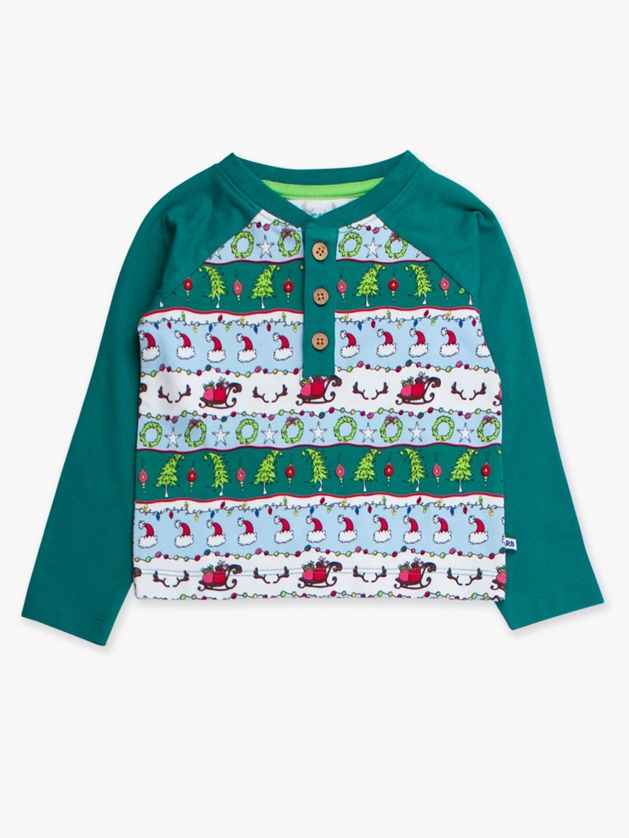 Festive Fair Isle Henley Tee