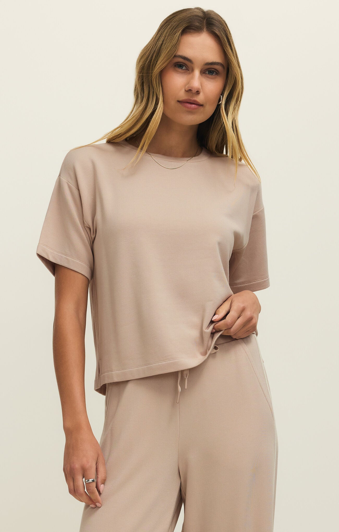 Harbor Modal Top - Parchment