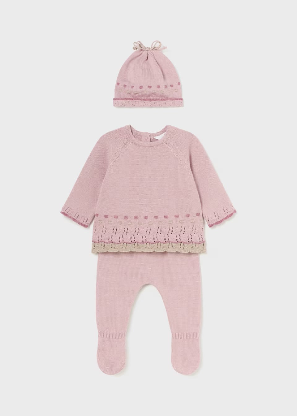 Sugar Pink Knitted 3pc Set