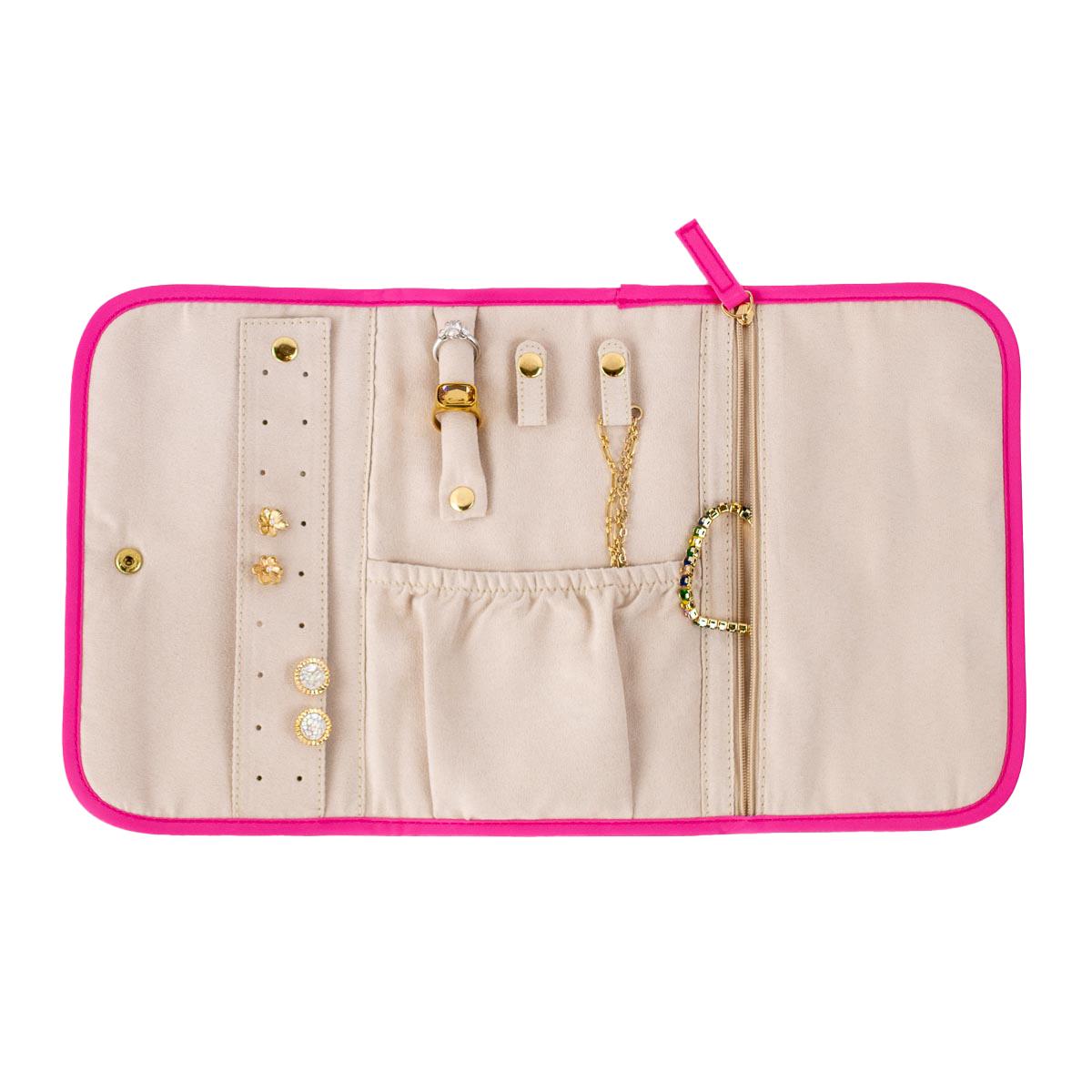 Kate Jewelry Roll In Pink