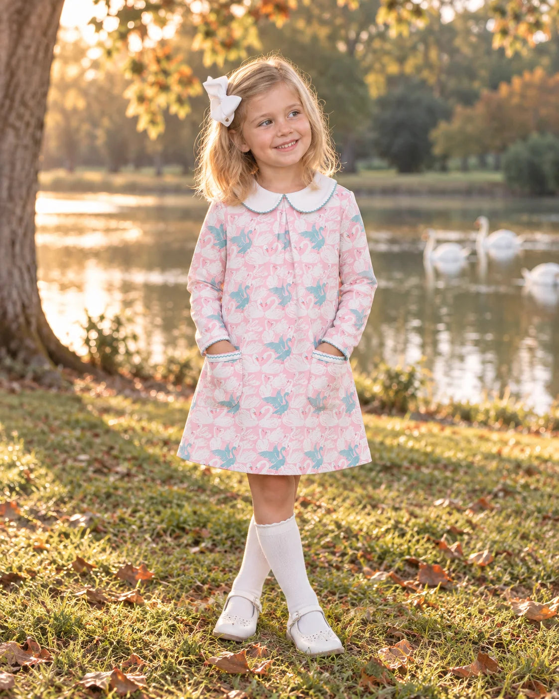 Swan Lake Pocket Twirl Dress