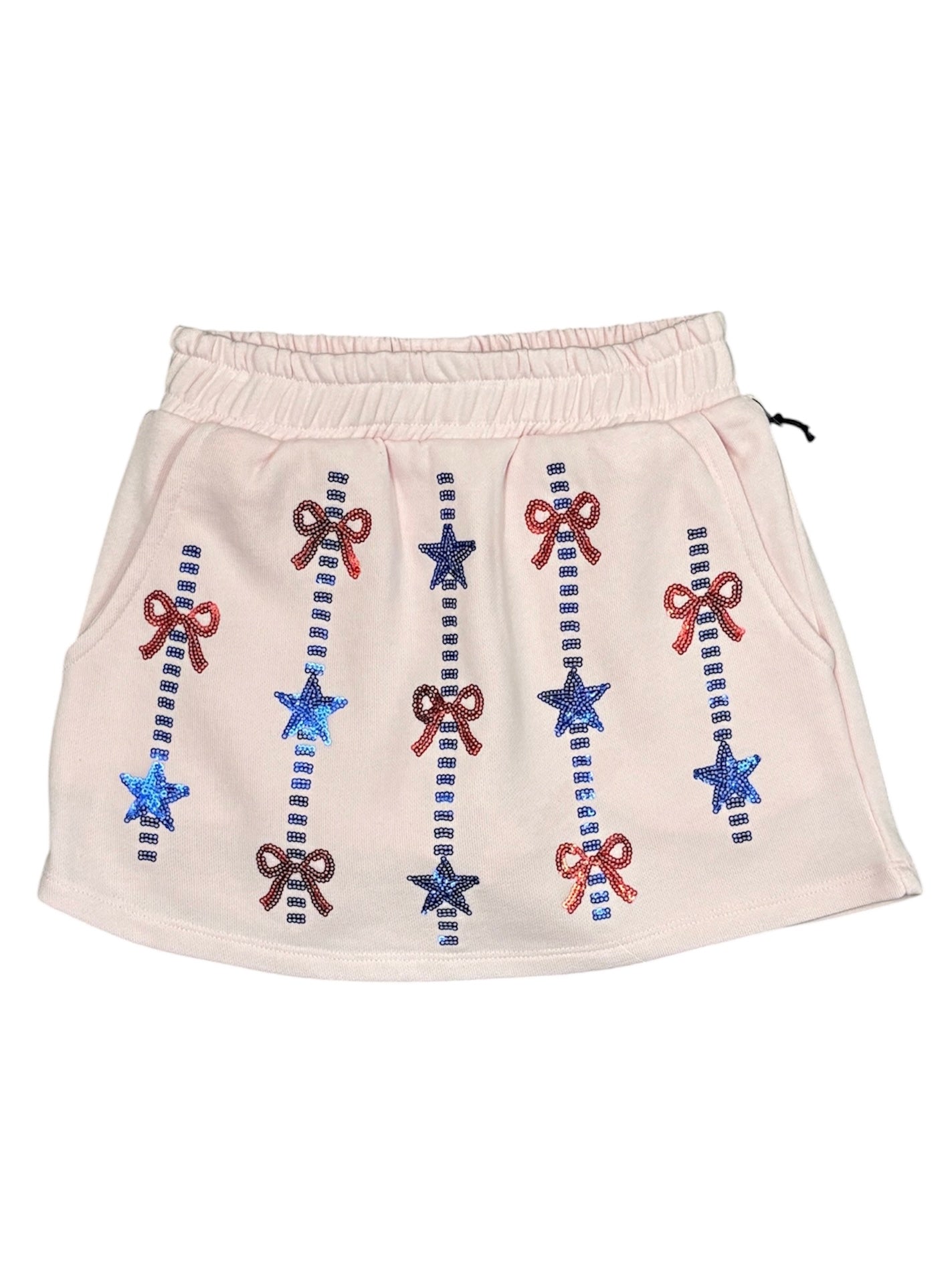 Sequin Stars and Bows Americana Skort