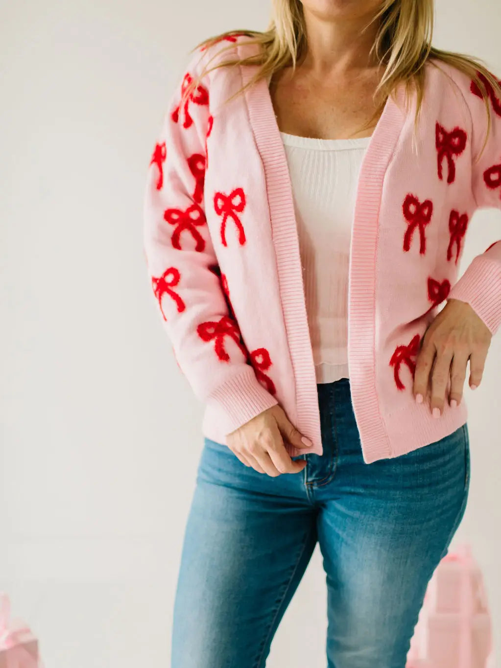 Bow Knit Cardigan | Adult