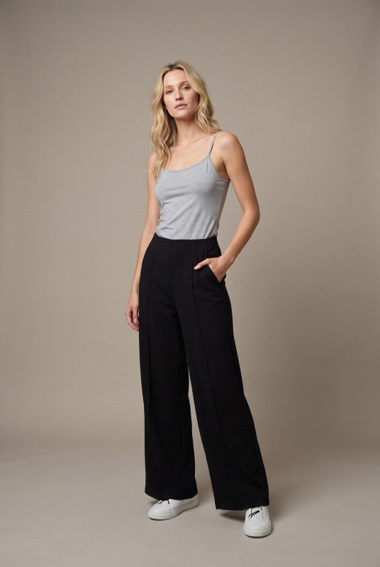 Modal High Waist Pant - Black