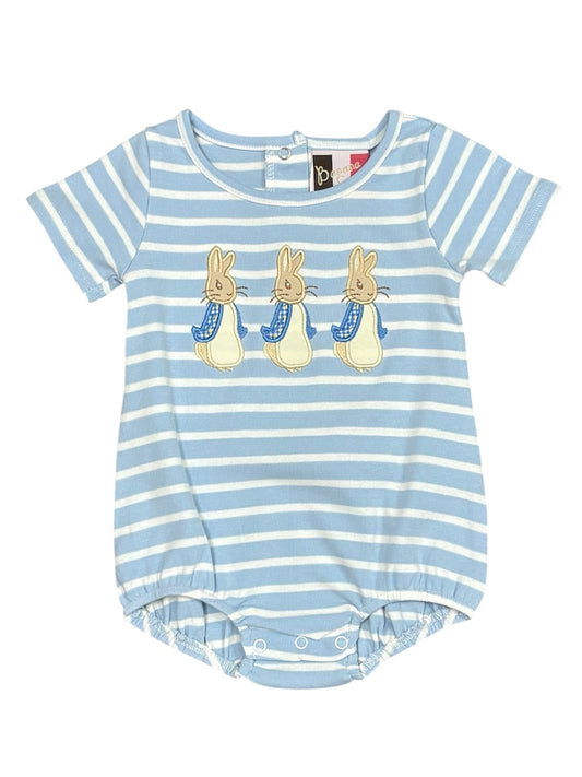 Peter Rabbit Applique Boys Bubble