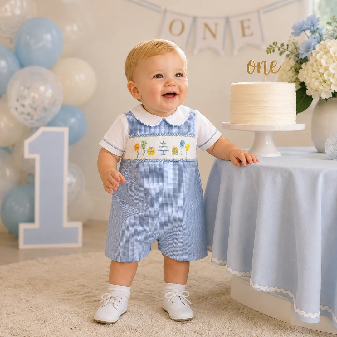 Smocked Birthday Romper