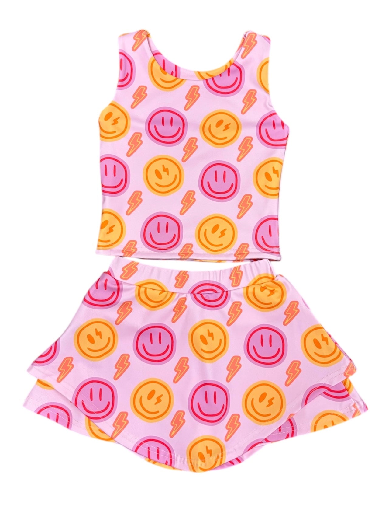 Smilley Athletic Skirt Set