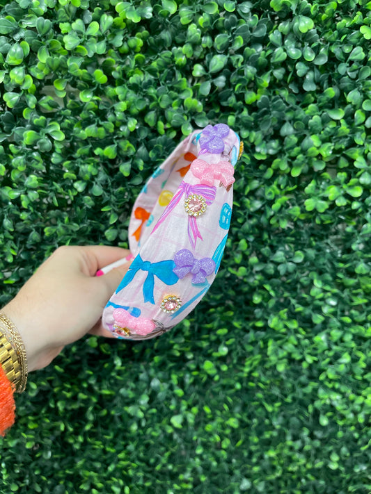 Bow Charm On Bow Headband