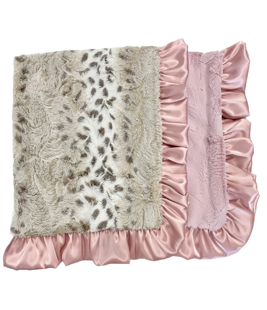 Pink Snowcat Blanket