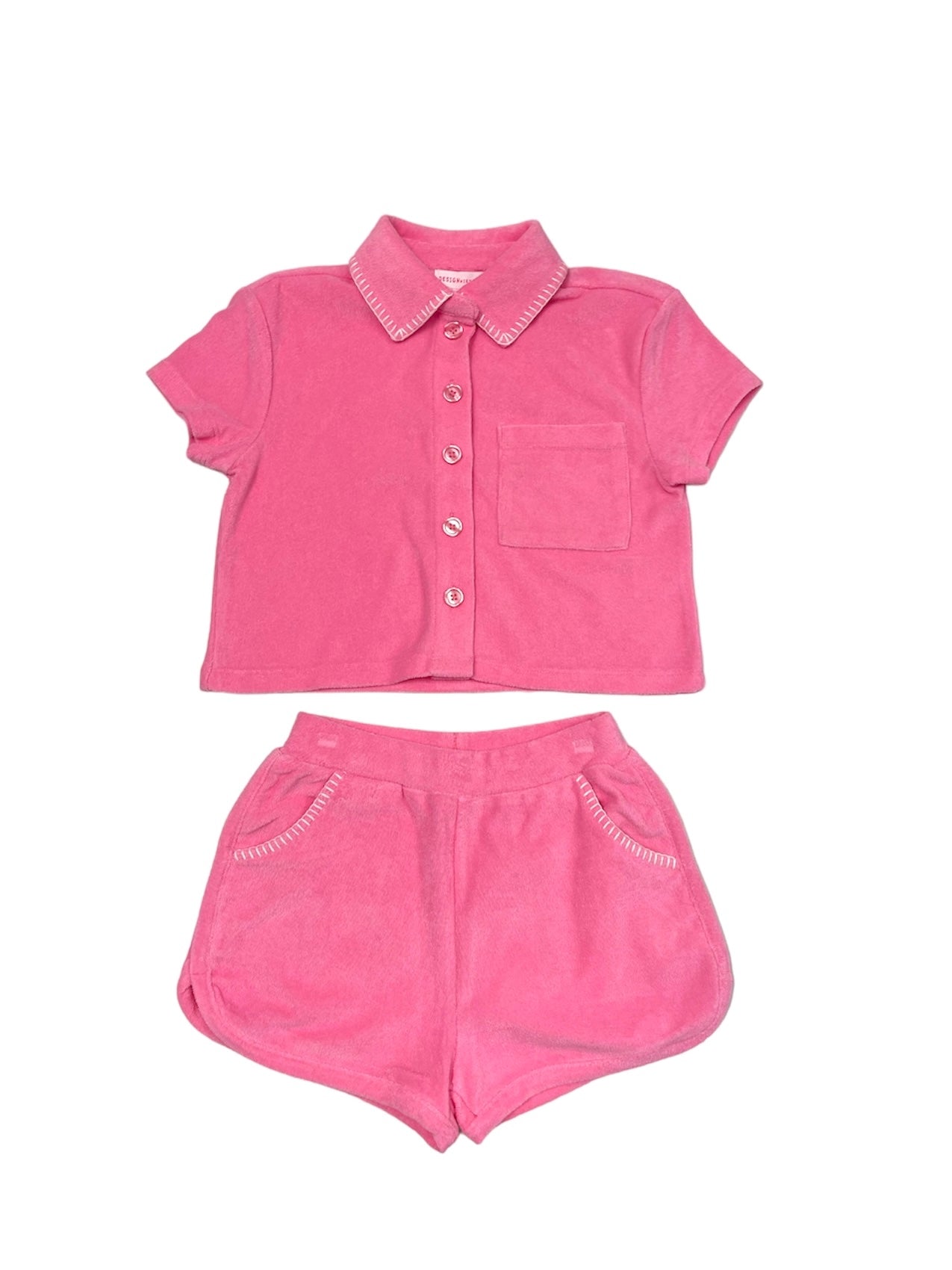 Pink Blast Terry Shorts