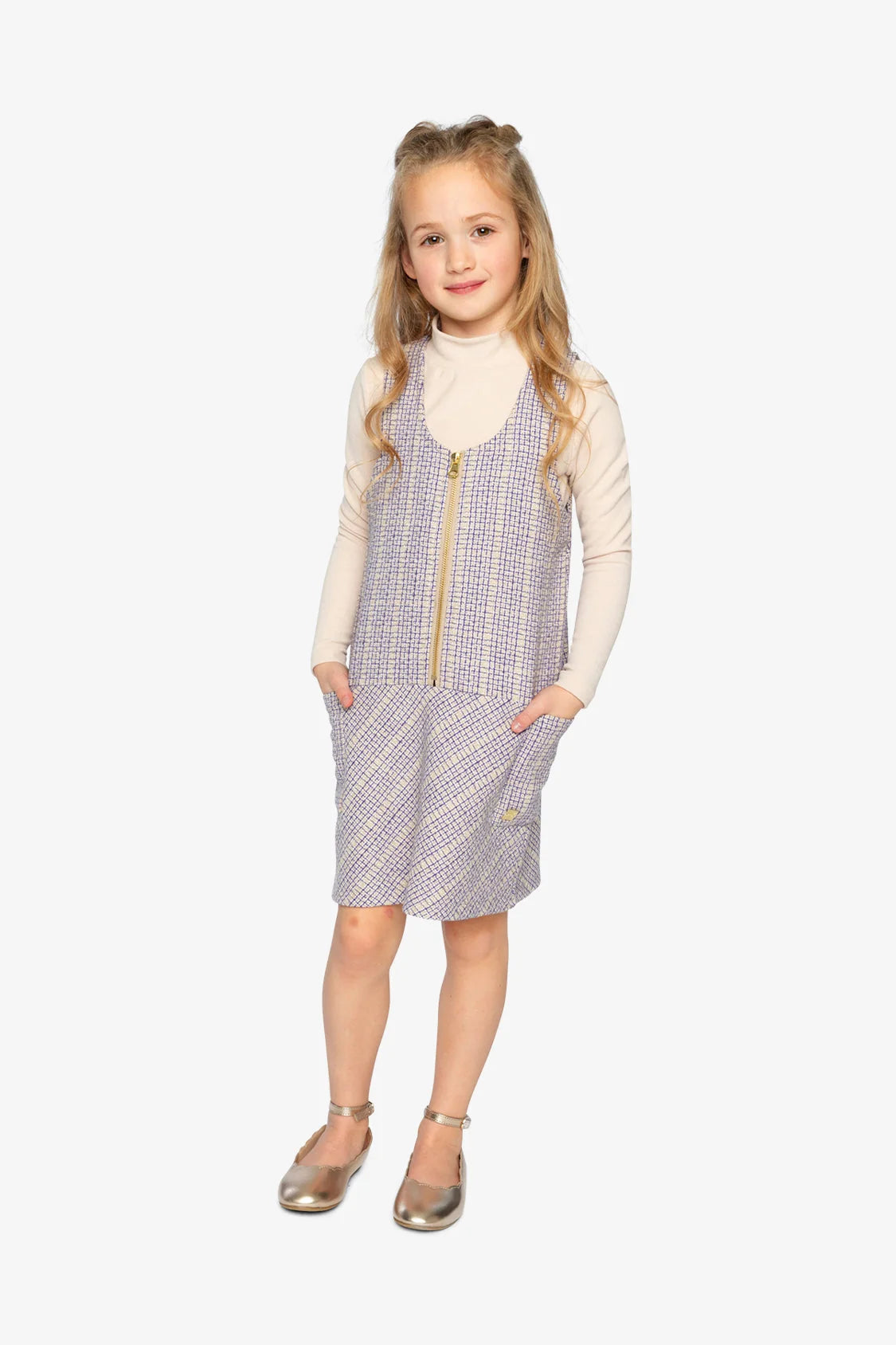 Jumper-Purple Checkered