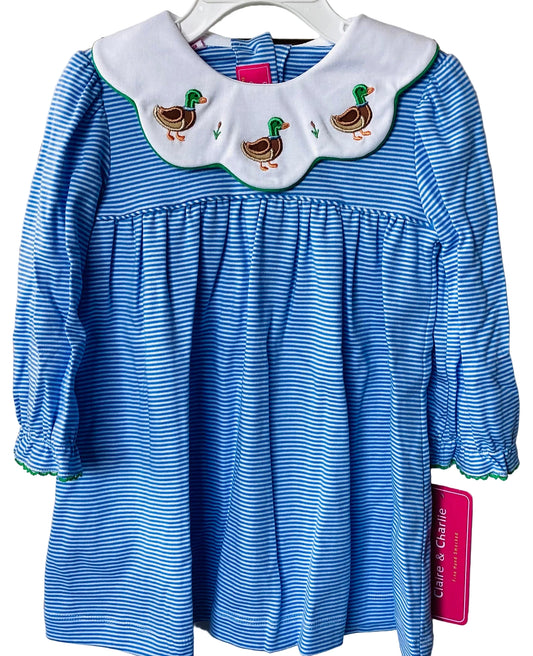 Mallard Duck Dress-Periwinkle Blue