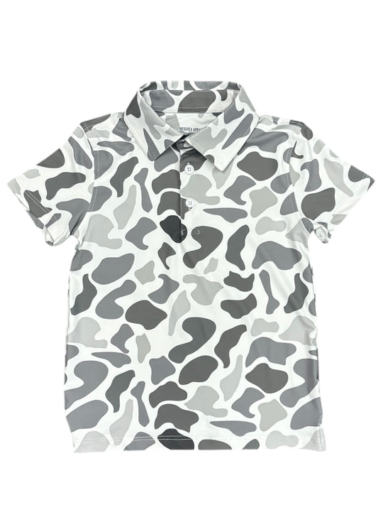Grey Duck Camo Polo